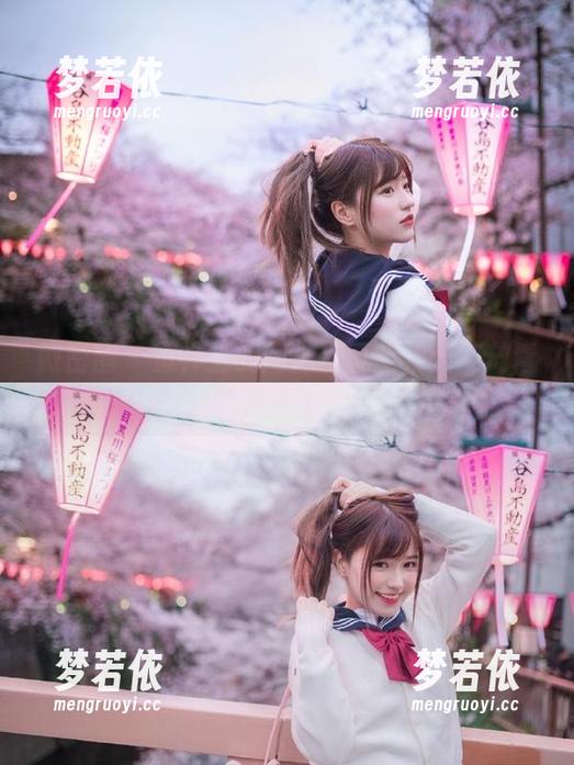 微密圈 - 鱼神鱼的网袜写真全集：绽放青春与性感的迷人风采.txt-梦若依